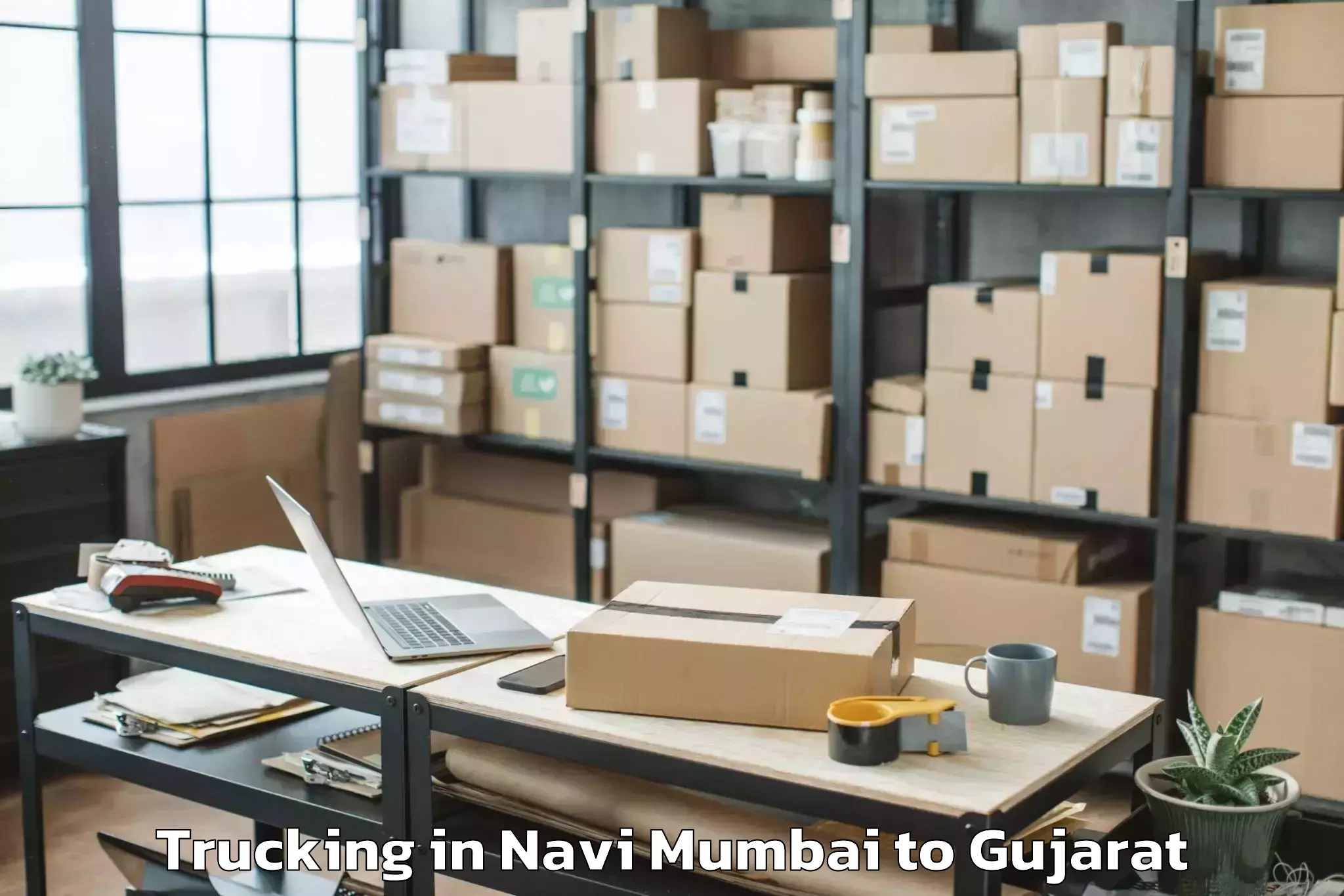 Navi Mumbai to Rajkot Trucking Booking